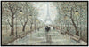 Peinture acrylique encadrée « A Walk Through Paris » - 32,25 po x 61,25 po