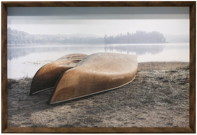 Five Boats Framed Laminate Finish - 37.5" x 25.5"|Œuvre d’art encadrée au fini laminé « Five Boats » - 37,5 po x 25,5 po