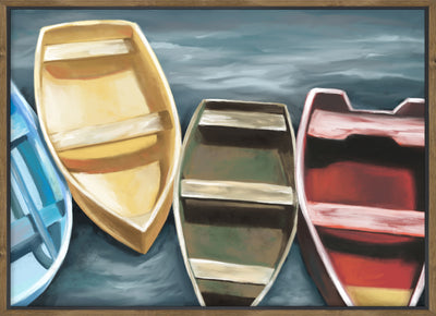 Docked Framed Canvas with Embellishment - 32" x 42"|Toile décorative encadrée « Docked » avec fioritures - 32 po x 42 po