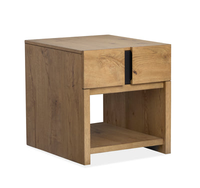 Orsman 22" End Table with Storage - Rustic Caramel | Table de bout Orsman de 22 po avec rangement - caramel rustique