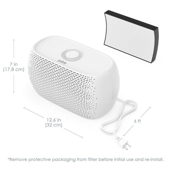 Purificateur d’air de table PureZone Breeze avec filtre HEPA - CA-PECOMPAP