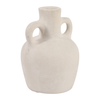 Vase à fleurs contemporain Boho de 6,5 po en céramique - ivoire