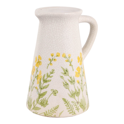 10” Ceramic Flower Field Pitcher – Multi-Colour | Pichet Flower Field de 10 po en céramique - multicolore