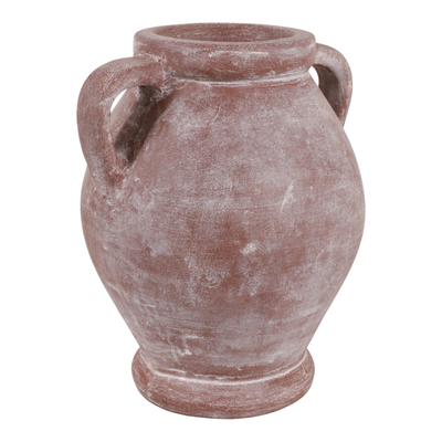 10” Terracotta Vase with Handle – Mauve | Vase de 10 po en terre cuite avec poignée - mauve