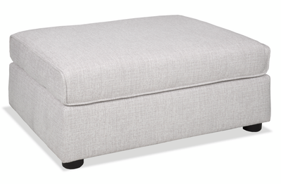 Made in Canada Annex 38” Fabric Ottoman - Grey | Pouf Annex de 38 po fabriqué au Canada en tissu - gris