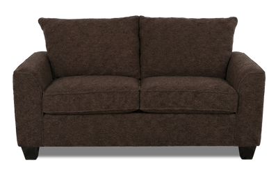 Made in Canada Customizable Sofa Lab Arc 86" Fabric Condo Sofa – Teddy Walnut | Sofa personnalisable Arc de Sofa Lab de 86 po de format condo fabriqué au Canada en tissu - Teddy Walnut