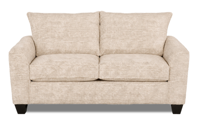 Made in Canada Customizable Sofa Lab Arc 86" Fabric Condo Sofa – Plush Parchment | Sofa personnalisable Arc de Sofa Lab de 86 po de format condo fabriqué au Canada en tissu - Plush Parchment