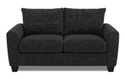 Made in Canada Customizable Sofa Lab Arc 86" Fabric Condo Sofa – Plush Charcoal | Sofa personnalisable Arc de Sofa Lab de 86 po de format condo fabriqué au Canada en tissu - Plush Charcoal
