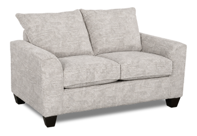 Made in Canada Customizable Sofa Lab Arc 63" Fabric Loveseat – Plush Oyster | Causeuse personnalisable Roll de Sofa Lab de 63 po fabriqué au Canada en tissu - Plush Oyster