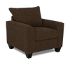 Fauteuil personnalisable Roll de Sofa Lab de 40 po fabriqué au Canada en tissu - Teddy Walnut