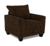Fauteuil personnalisable Roll de Sofa Lab de 40 po fabriqué au Canada en tissu - Plush Chocolate
