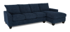 Sofa-lit sectionnel de droite personnalisable Arc de Sofa Lab fabriqué au Canada en tissu - Chenille Pacific