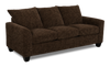 Sofa-lits personnalisable Arc de Sofa Lab de 38 po fabriqué au Canada en tissu - Plush Chocolate