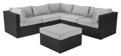 Barbados 5-Piece Patio Set – Grey | Ensemble Barbados 5 pièces pour la terrasse - gris