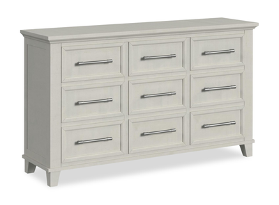 Celine Bedroom 9-Drawer Dresser, 64"W x 38"H - Ivory | Commode de chambre à coucher Celine de 64 po (L) x 38 po (H) à 9 tiroirs - ivoire