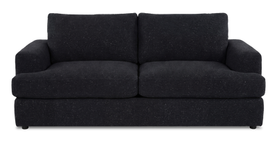 Made in Canada Customizable Sofa Lab Curve 86" Fabric Condo Sofa – Teddy Raven | Sofa personnalisable Curve de Sofa Lab de 86 po de format condo fabriqué au Canada en tissu - Teddy Raven