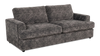 Sofa personnalisable Curve de Sofa Lab de 88 po fabriqué au Canada en tissu - Plush Charcoal
