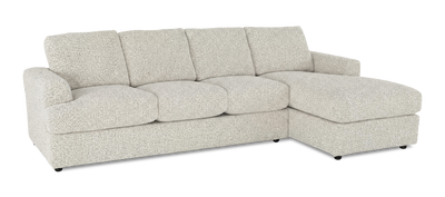 Made in Canada Customizable Sofa Lab Curve Right-Facing Fabric Sofa Chaise – Teddy Riverrock | Sofa avec fauteuil long de droite personnalisable Curve de Sofa Lab fabriqué au Canada en tissu - Teddy Riverrock