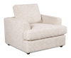 Fauteuil personnalisable Curve de Sofa Lab de 40 po fabriqué au Canada en tissu - Chenille White