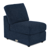 Fauteuil sans accoudoirs personnalisable Curve de Sofa Lab de 24 po fabriqué au Canada en tissu Chenille - Chenille Pacific