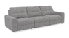 Sofa modulaire Elevate de Scott Living de 115 po en tissu en chenille avec coulissement électrique - gris