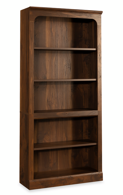 Halston 33.7” 5-Shelf Bookcase with Adjustable Shelves – Sindoori Mango | Bibliothèque Halston de 33,7 po à 5 tablettes avec tablettes réglables - manguier Sindoori