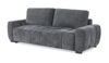 Sofa-lit double Moonlight po en tissu avec coussins de dossier amovibles - minéral