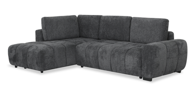 Moonlight Left-facing 2-piece Sectional with Storage Chaise – Grey | Sofa sectionnel de gauche Moonlight 2 pièces avec fauteuil long de rangement - gris