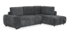 Sofa sectionnel-lit de droite Moonlight 2 pièces avec fauteuil long de rangement - gris