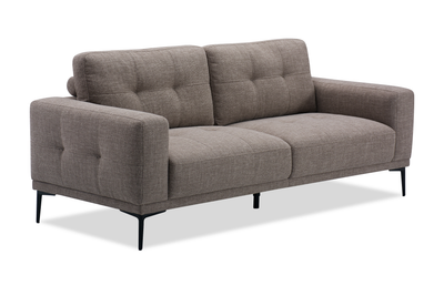 Nola 79.5” Fabric Sofa with Removable Back Cushions – Mocha | Sofa Nola de 79,5 po en tissu avec coussins de dossier amovibles - moka
