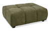 Pouf Pebble de 42 po fabriqué au Canada en tissu - vert