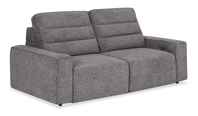 Shaquille O’Neal Home Prestige Sleeper Sectional with Power Sliding– Grey | Sofa-lit sectionnel Prestige de Shaquille O’Neal Home avec coulissement électrique - gris