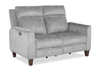 Causeuse à inclinaison électrique Primrose de 71 po en tissu de chenille avec appuie-tête électrique - ardoise
