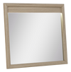 Miroir de commode de chambre à coucher Rocco - brun clair