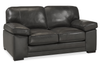 Causeuse Rodeo de 67 po en cuir véritable de qualité supérieure avec coussins amovibles - anthracite