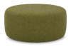 Pouf courbé personnalisable de Sofa Lab de 38 po fabriqué au Canada en tissu - Chenille Moss