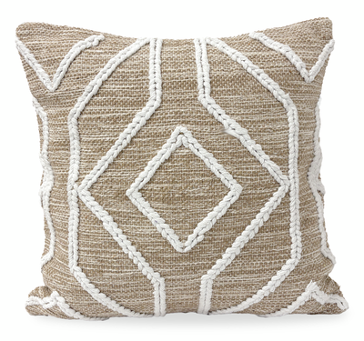Sadie Fabric Accent Pillow -Coffee | Coussin décoratif Sadie en tissu - café