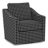 Fauteuil d’appoint pivotant personnalisable de Sofa Lab de 32 po fabriqué au Canada en tissu - tissu décoratif Panda