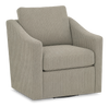 Fauteuil d’appoint pivotant personnalisable de Sofa Lab de 32 po fabriqué au Canada en tissu - tissu décoratif Fog