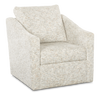 Fauteuil d’appoint pivotant personnalisable de Sofa Lab de 32 po fabriqué au Canada en tissu - tissu décoratif Rust