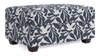 Pouf de rangement personnalisable Trunk de Sofa Lab de 39 po fabriqué au Canada en tissu - tissu décoratif Marine
