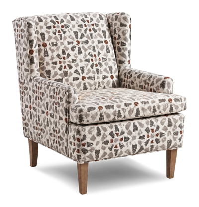 Made in Canada Sofa Lab Customizable Wingback 30" Fabric Accent Chair – Copper Accent Fabric | Fauteuil d’appoint à oreilles personnalisable de Sofa Lab de 30 po fabriqué au Canada en tissu - tissu décoratif Copper