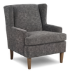 Fauteuil d’appoint à oreilles personnalisable de Sofa Lab de 30 po fabriqué au Canada en tissu - Plush Charcoal