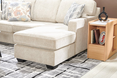 Made in Canada Lennox Chenille Fabric Reversible Sectional with Reversible Cushions - Taupe | Sofa sectionnel réversible Lennox fabriqué au Canada en tissu de chenille avec coussins réversibles - taupe