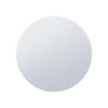 Miroir rond Arcus 36 po x 36 po sans cadre avec bordure droite
