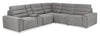 Sofa sectionnel Prestige de Shaquille O’Neal Home 6 pièces avec inclinaison électrique - gris