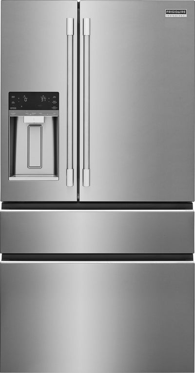Frigidaire Professional 26 Cu. Ft. Standard-Depth 4-Door French Door Refrigerator Stainless Steel - PRMS2790BF | Frigidaire Professional Réfrigérateur à porte française de 4 portes avec une profondeur standard de 26 pi cu - PRMS2790BF | PRMS279S