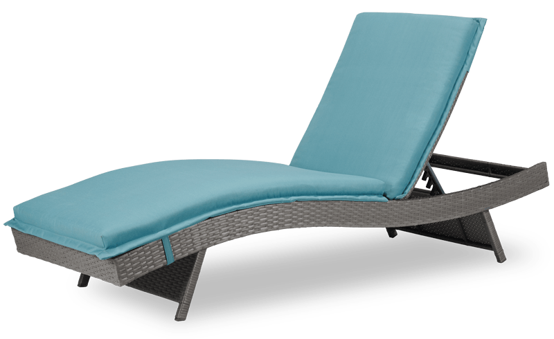 Chaise longue Cuba - bleue