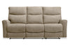 Sofa à inclinaison électrique Quest de 82,5 po en tissu de chenille- pavé