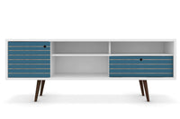 Meuble pour téléviseur Liberty de Manhattan Comfort de 70,86 po de style moderne du milieu du 20e si